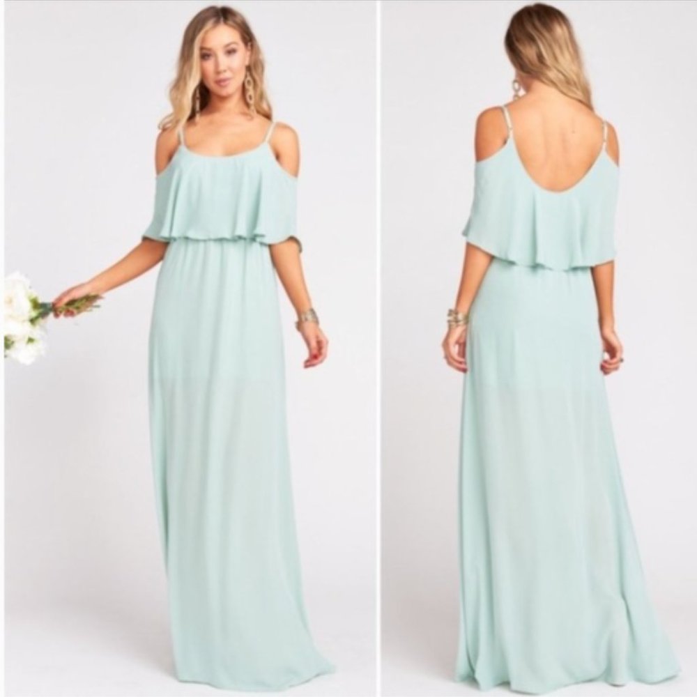Show Me Your Mumu Caitlin Ruffle Maxi Dress NWOT